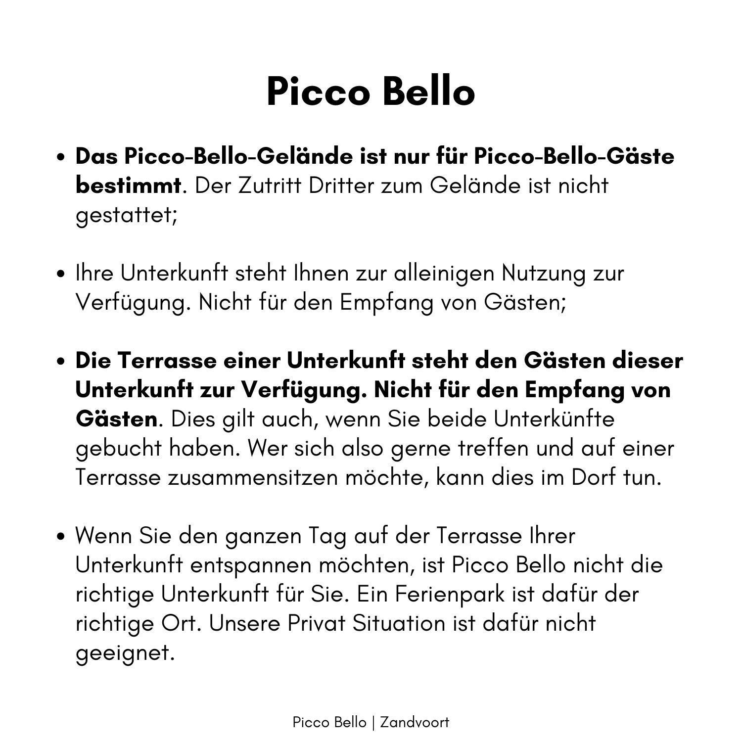Picco Bello 赞德沃特 外观 照片